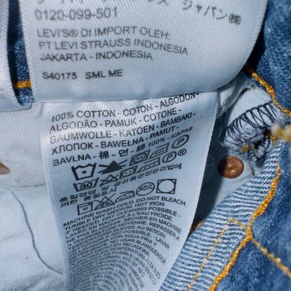 Levi’s 501 White Oak Cone Denim Distressed Button Fly Jeans Shorts Size 25 - Picture 6 of 7